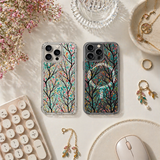 Colorful Forest Branch Pattern iPhone Case , Samsung Case, Abstract Nature Art Phone Cover, MagSafe Case