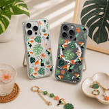 Tropical Toucan Pattern iPhone Case , Samsung Case, Cute Bird Botanical Phone Cover, MagSafe Case