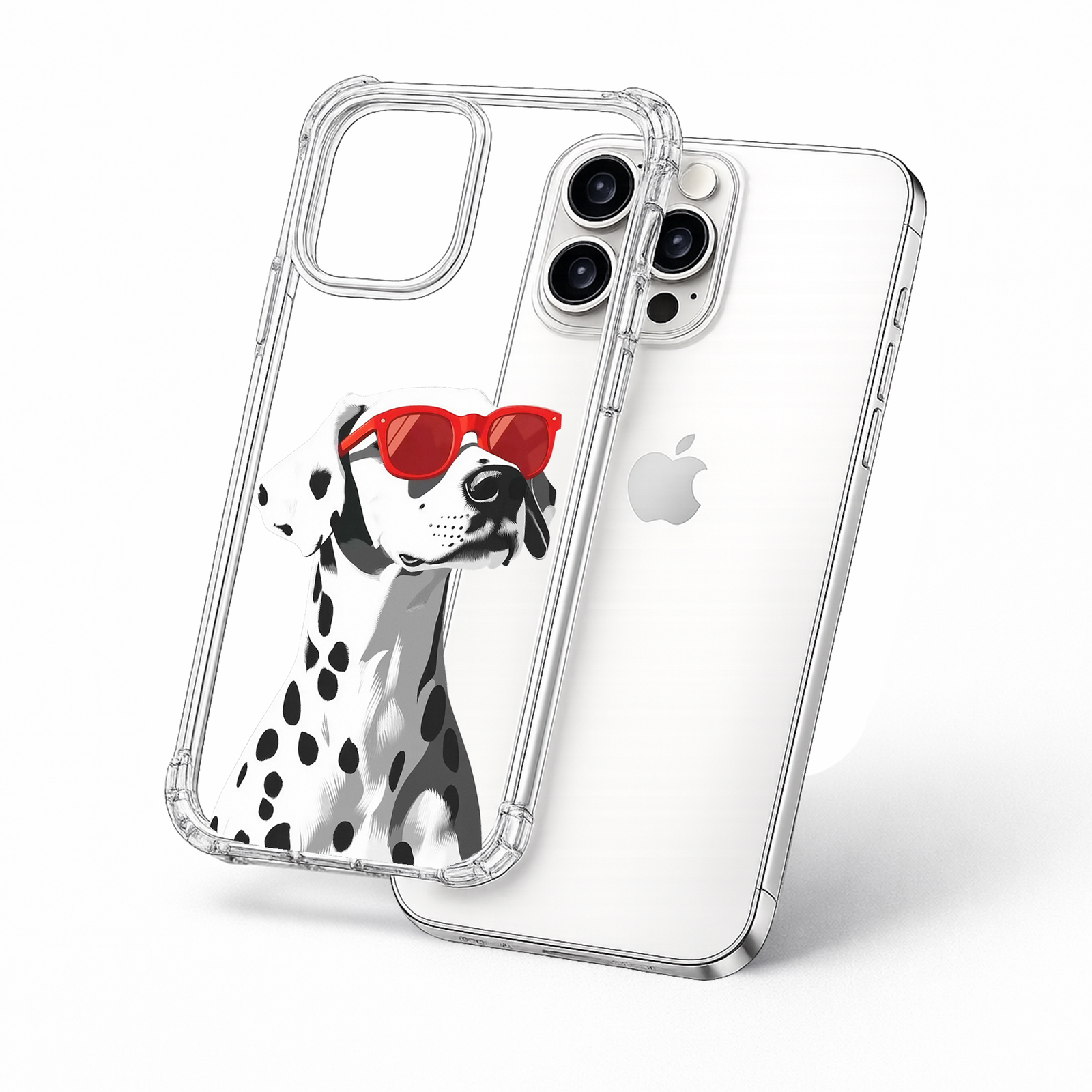 Cool Dalmatian Dog iPhone Case , Samsung Case, Red Sunglasses Puppy Phone Cover, MagSafe Case