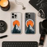 Mountain Climber Adventure iPhone Case , Samsung Case, Hiking Peak Landscape Phone Cover, MagSafe Case