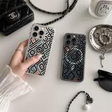 Mid Century Modern Geometric iPhone Case , Samsung Case, Retro Abstract Pattern Phone Cover, MagSafe Case
