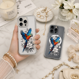 Colorful Macaw Parrot iPhone Case , Samsung Case, Tropical Bird Floral Phone Cover, MagSafe Case