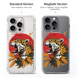 Roaring Jaguar Sunset iPhone Case , Samsung Case, Wild Big Cat Animal Phone Cover, MagSafe Case