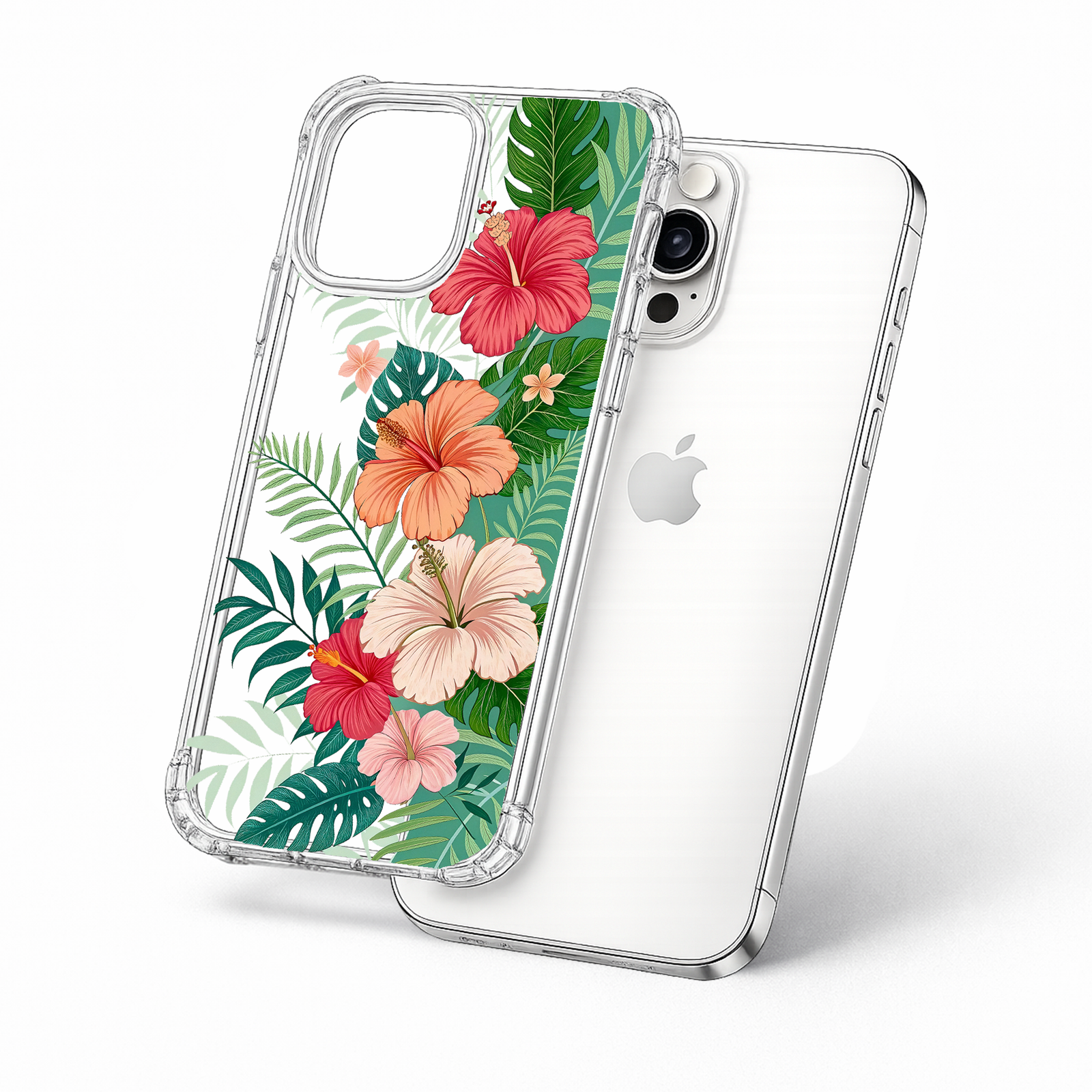 Tropical Hibiscus Flower iPhone Case , Samsung Case, Botanical Summer Floral Phone Cover, MagSafe Case