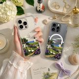 Coastal Lighthouse Cottage iPhone Case , Samsung Case, Seaside Garden Scenic Phone Cover, MagSafe Case