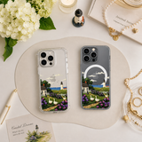 Coastal Lighthouse Cottage iPhone Case , Samsung Case, Seaside Garden Scenic Phone Cover, MagSafe Case
