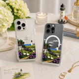 Coastal Lighthouse Cottage iPhone Case , Samsung Case, Seaside Garden Scenic Phone Cover, MagSafe Case