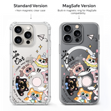 Kawaii Cute Cat Collage iPhone Case , Samsung Case, Cartoon Kitty Phone Cover, MagSafe Case