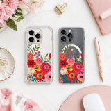 Colorful Floral Bouquet iPhone Case , Samsung Case, Watercolor Flower Art Phone Cover, MagSafe Case