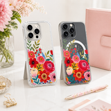 Colorful Floral Bouquet iPhone Case , Samsung Case, Watercolor Flower Art Phone Cover, MagSafe Case