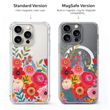 Colorful Floral Bouquet iPhone Case , Samsung Case, Watercolor Flower Art Phone Cover, MagSafe Case