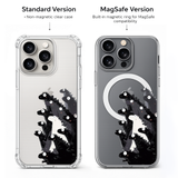 Cute Dinosaur iPhone Case , Samsung Case, Kawaii Dino Clear Phone Case, MagSafe Compatible Animal Phone Cover Gift for Dino Lovers