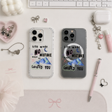 God Made No Mistake iPhone Case , Samsung Case, Faith Quote Clear Phone Case, MagSafe Compatible Christian Inspiration Cover
