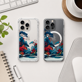 Japanese Garden Landscape iPhone Case , Samsung Case, Oriental Nature Clear Phone Case, MagSafe Compatible Scenic Art Cover