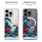 Japanese Garden Landscape iPhone Case , Samsung Case, Oriental Nature Clear Phone Case, MagSafe Compatible Scenic Art Cover