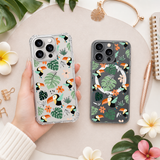 Tropical Toucan iPhone Case , Samsung Case, Jungle Leaf Clear Phone Case, MagSafe Compatible Exotic Bird Cover