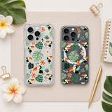 Tropical Toucan iPhone Case , Samsung Case, Jungle Leaf Clear Phone Case, MagSafe Compatible Exotic Bird Cover