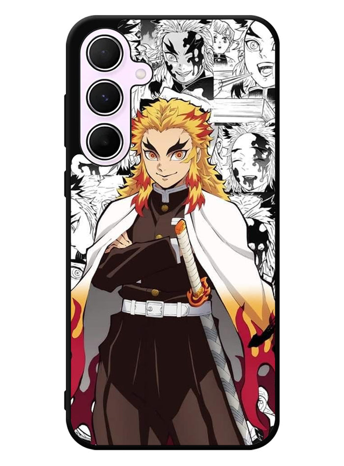 kimetsu no yaiba rengoku anime Samsung Galaxy A55 5G Case