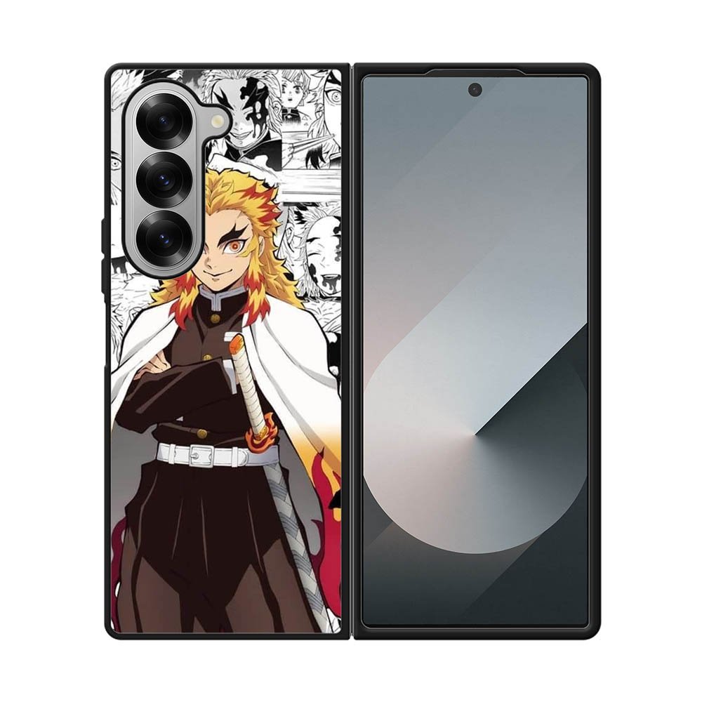 kimetsu no yaiba rengoku anime Samsung Galaxy Z Fold 7 5G Case