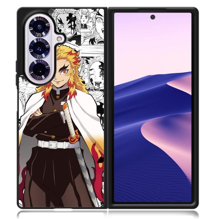 Kimetsu No Yaiba Rengoku Anime Samsung Galaxy Z Fold 7 Case DC0992