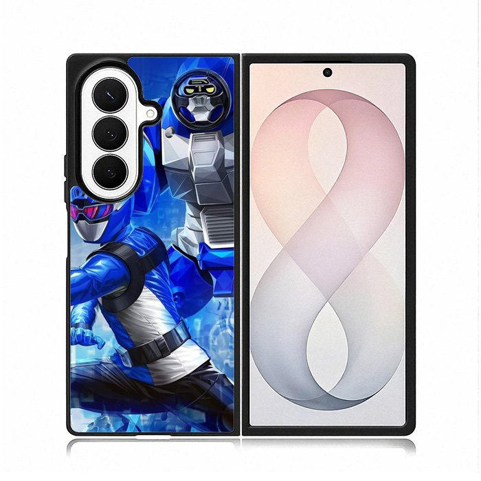 Power Rangers Beast Morphers Blue Ranger Samsung Galaxy Z Fold 8 Ultra Case