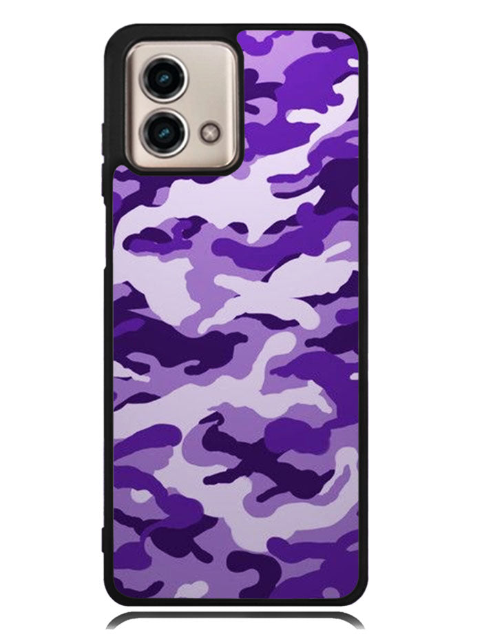 Purple Camouflage Motorola Moto G Stylus 5G 2023 Case