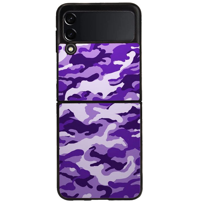 Purple Camouflage Samsung Galaxy Z Flip 4 5G 2022 Case