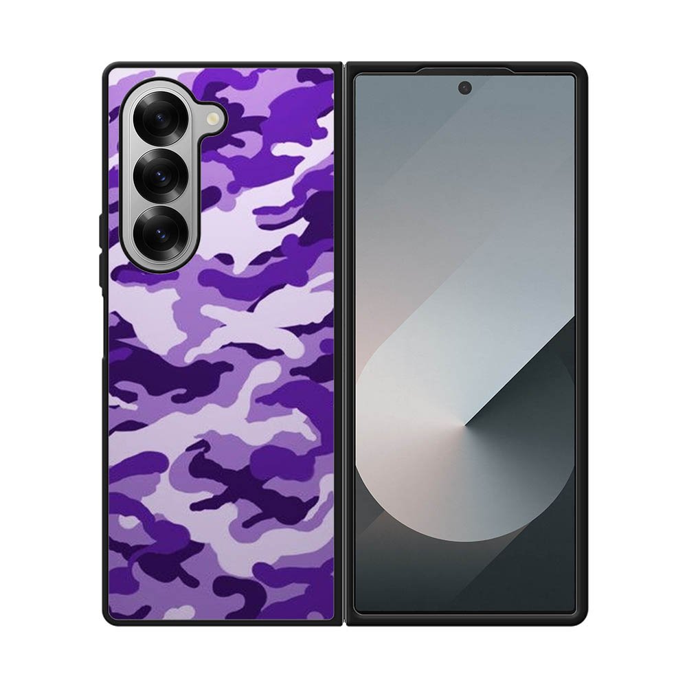 Purple Camouflage Samsung Galaxy Z Fold 7 5G Case