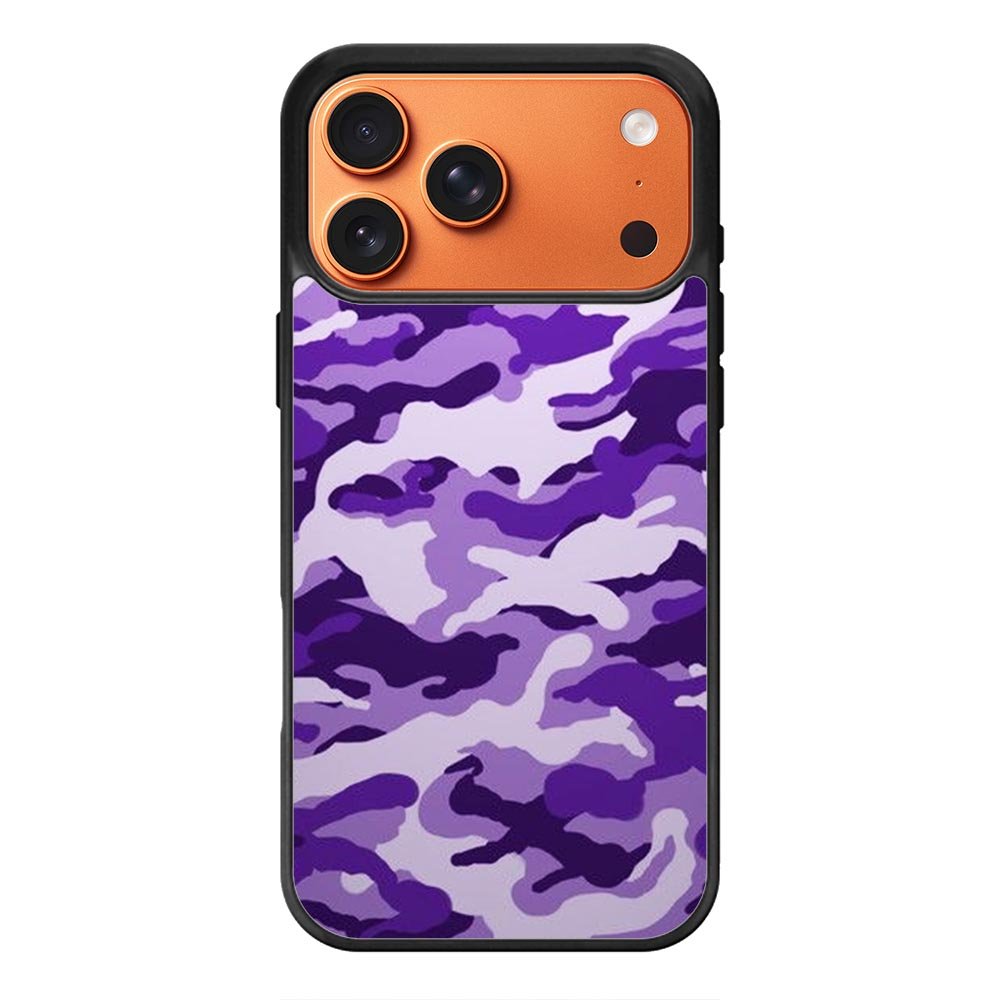 Purple Camouflage iPhone 18 Pro Case