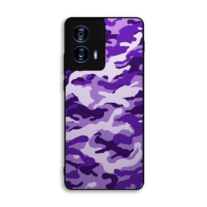 Purple Camouflage Motorola Moto G Power 5G 2024 Case DC7528
