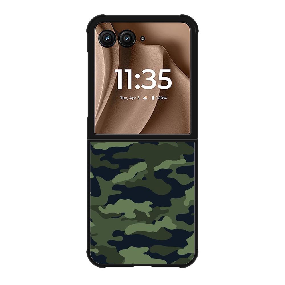 Green Camouflage Motorola Moto RAZR Plus 2025 Case