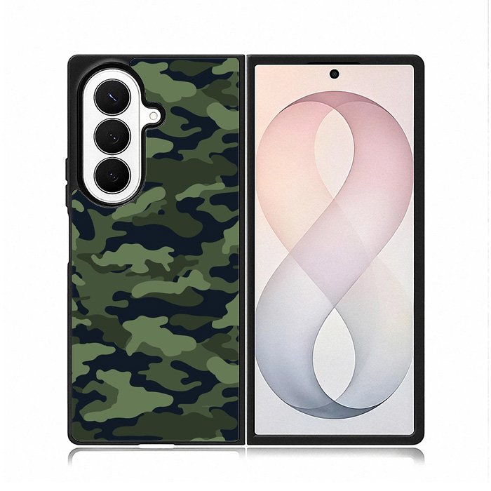 Green Camouflage Samsung Galaxy Z Fold 8 Ultra Case DC0741