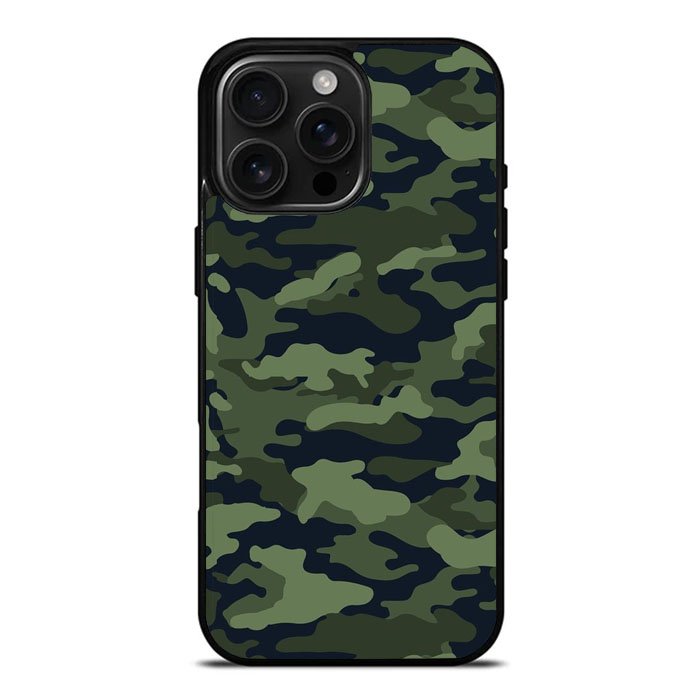 Green Camouflage iPhone 16 Pro Max Case DC0741
