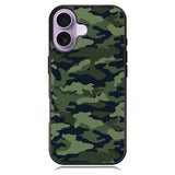 Green Camouflage iPhone 16 Plus Case DC0741