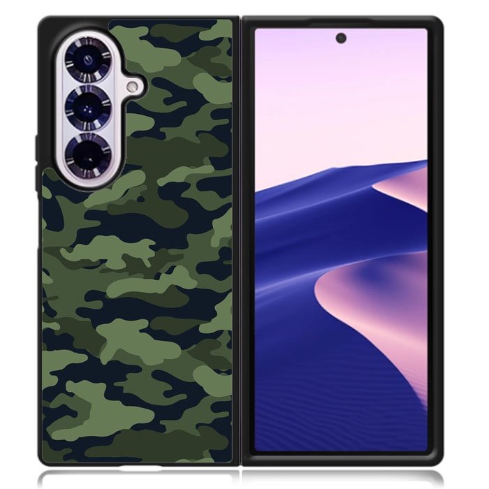 Green Camouflage Samsung Galaxy Z Fold 7 Case DC0741