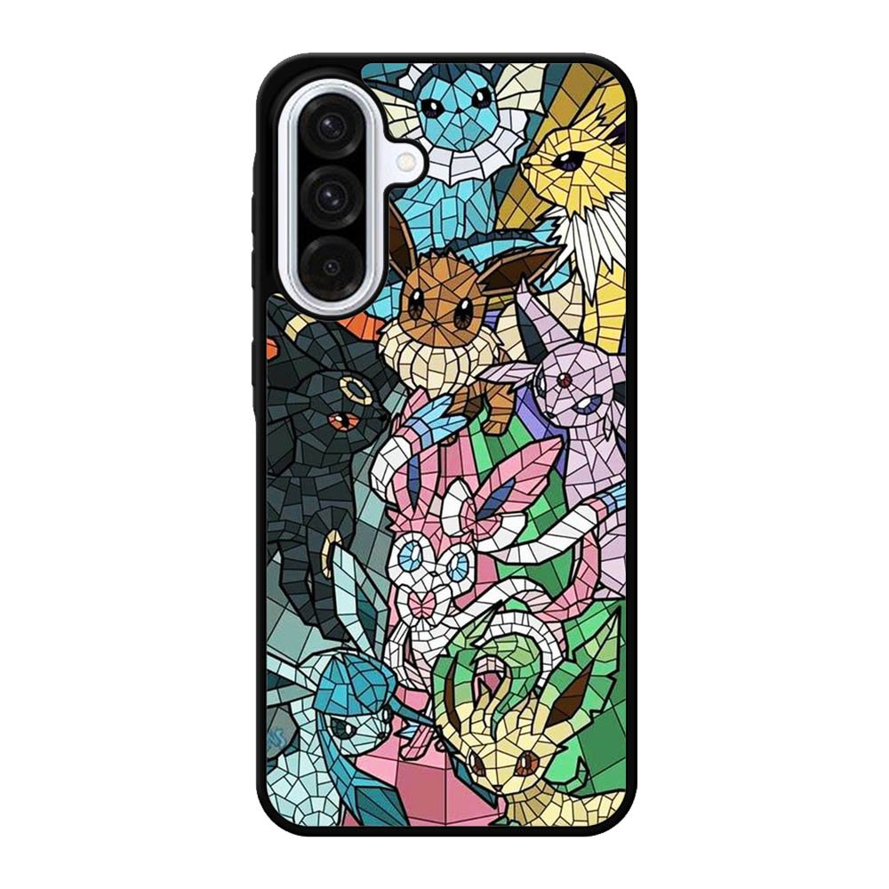 Pokemon Stained Glass Samsung Galaxy A56 Case DC3226