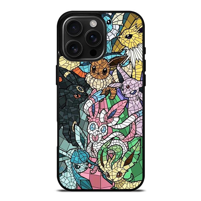 Pokemon Stained Glass iPhone 16 Pro Case DC1495