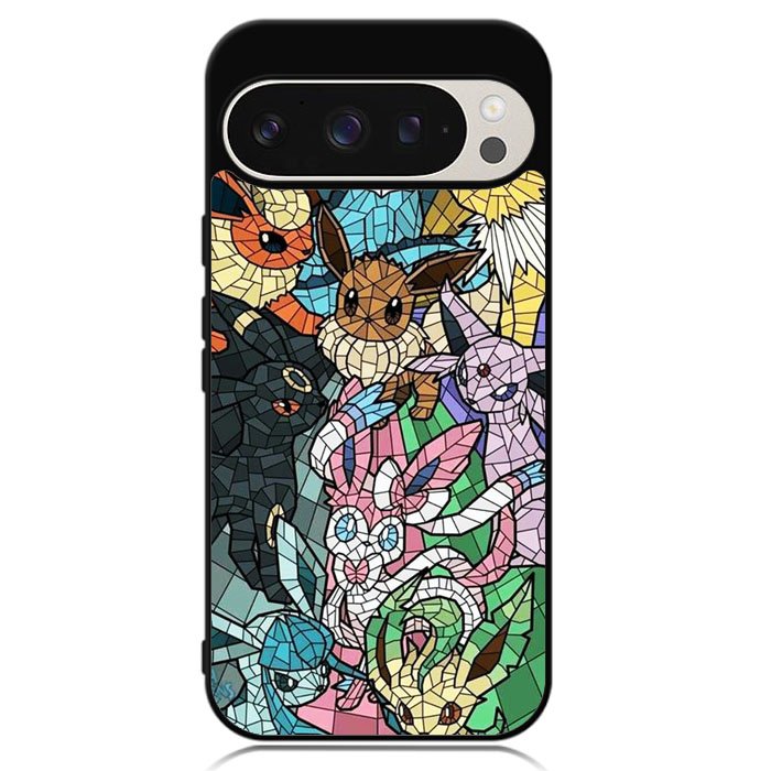 Pokemon Stained Glass Google Pixel 9 | Google Pixel 9 Pro Case DC1495