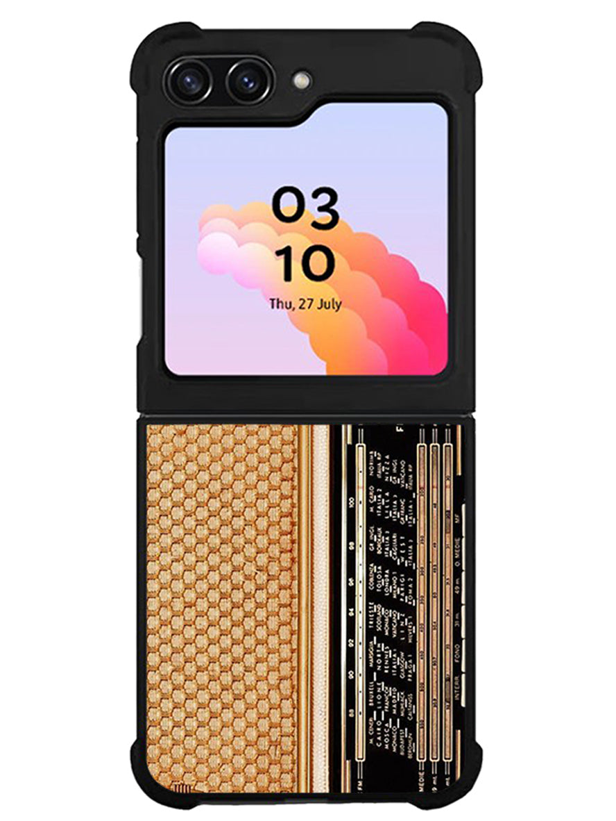 vintage retro radio Samsung Galaxy Z Flip 5 5G 2023 Case