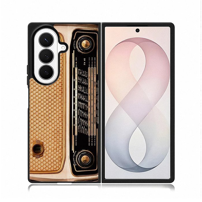 vintage retro radio Samsung Galaxy Z Fold 8 Ultra Case