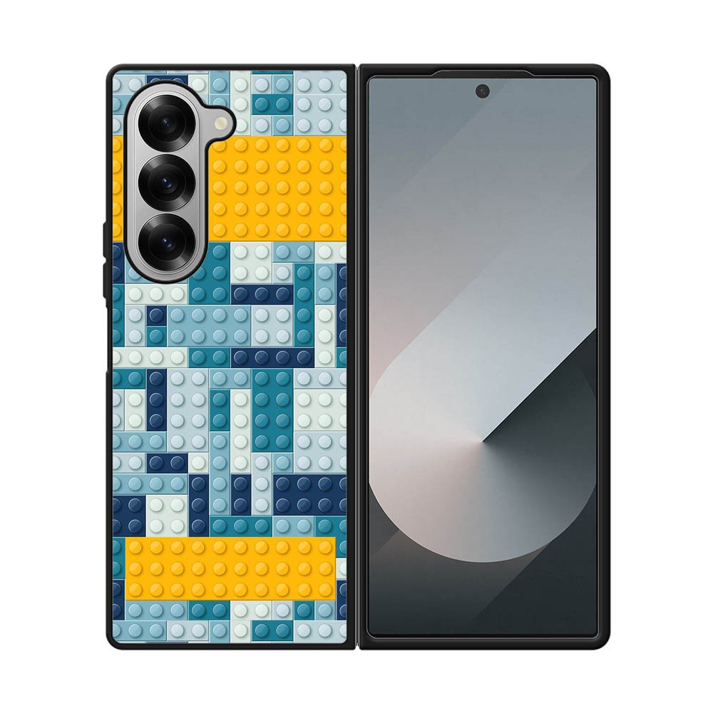 Lego blue Samsung Galaxy Z Fold 7 5G Case