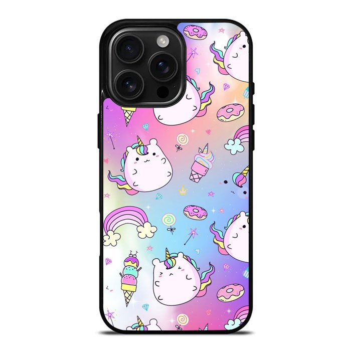 Pusheen Cat Unicorn iPhone 16 Pro Max Case DC1526