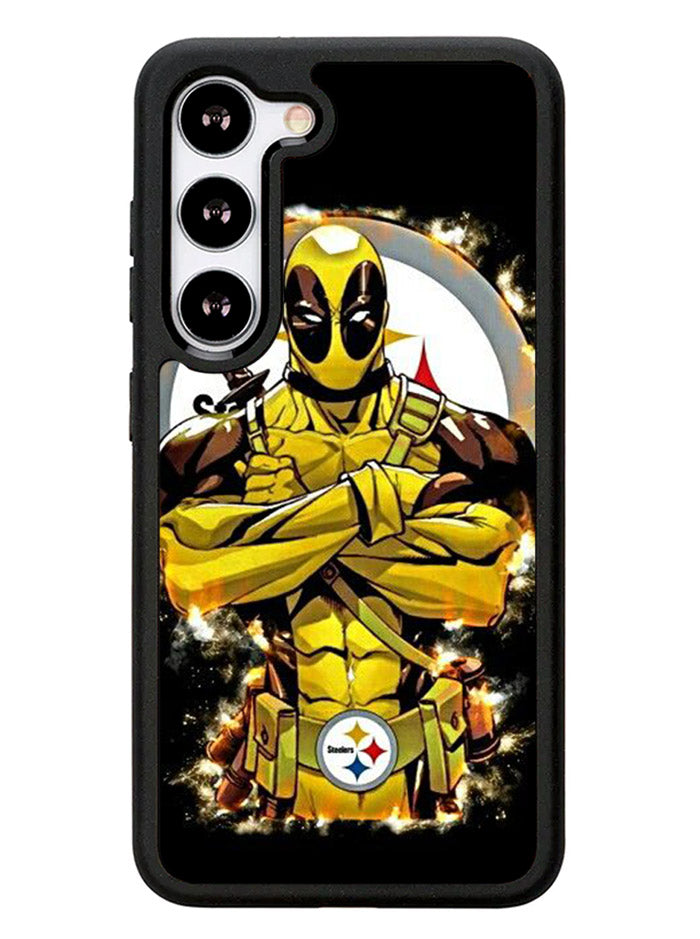 Pittsburgh Steelers Deadpool Samsung Galaxy S23 Plus 5G / Samsung Galaxy S23+ 5G Case