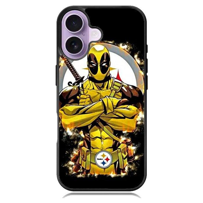 Pittsburgh Steelers Deadpool iPhone 16 Plus Case DC1441