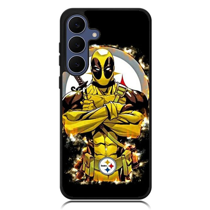 Pittsburgh Steelers Deadpool Samsung Galaxy S24 Plus , Samsung Galaxy S24+ Case DC1441