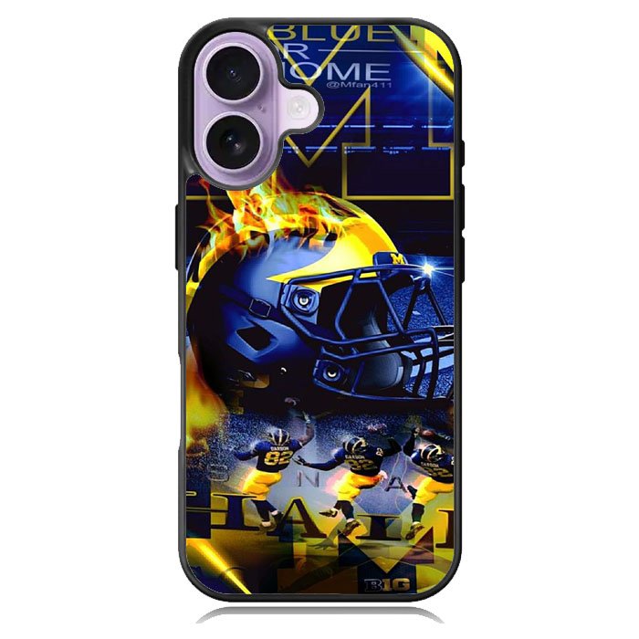Michigan Wolverines iPhone 16 Case DC1156