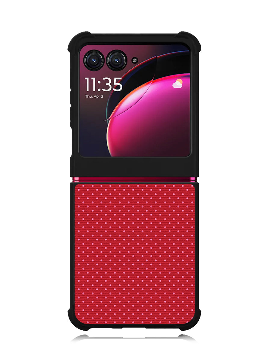 Red Pattern Motorola Moto Razr Plus 2023 , Moto Razr+ 2023 Case
