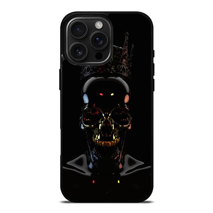 Skull Black iPhone 16 Pro Case DC1674