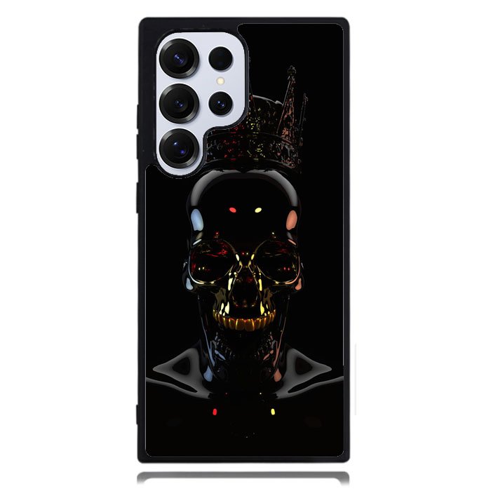 Skull Black Samsung Galaxy S24 Ultra Case DC1674