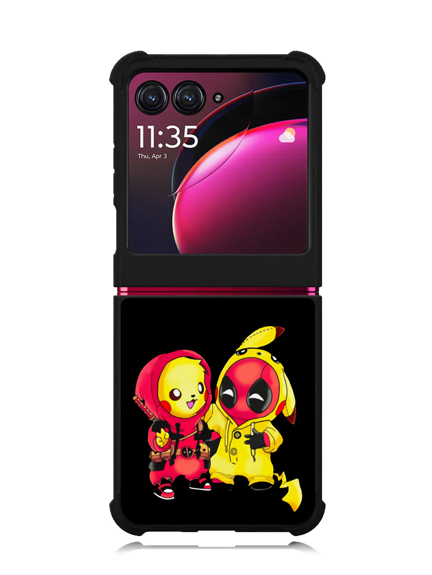 Pikachu Pokemon And Deadpool Motorola Moto Razr Plus 2023 , Moto Razr+ 2023 Case